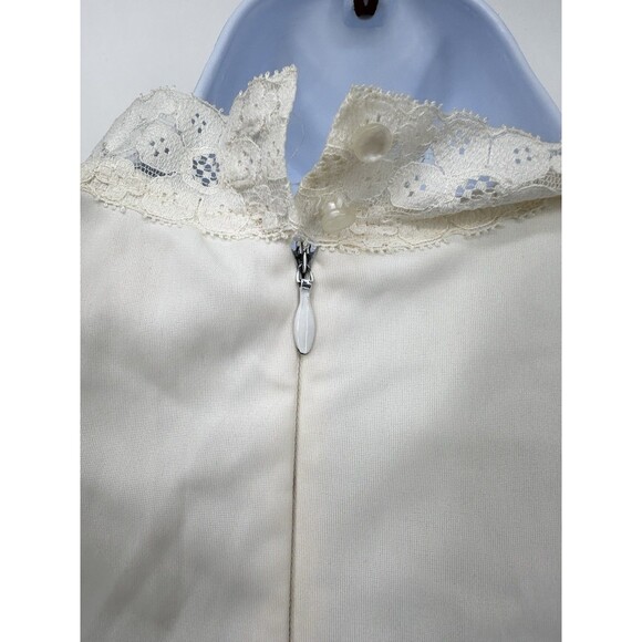 Vtg 70s Off White Cottagecore Dress Victorian Prairie Viole Boho Maxi Gown L/S - Picture 9 of 16